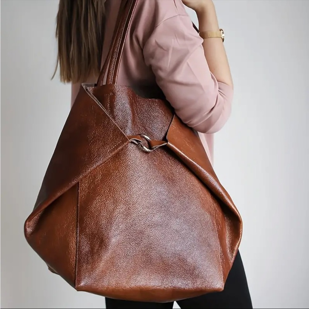 New, vintage style, leather, sling bag.